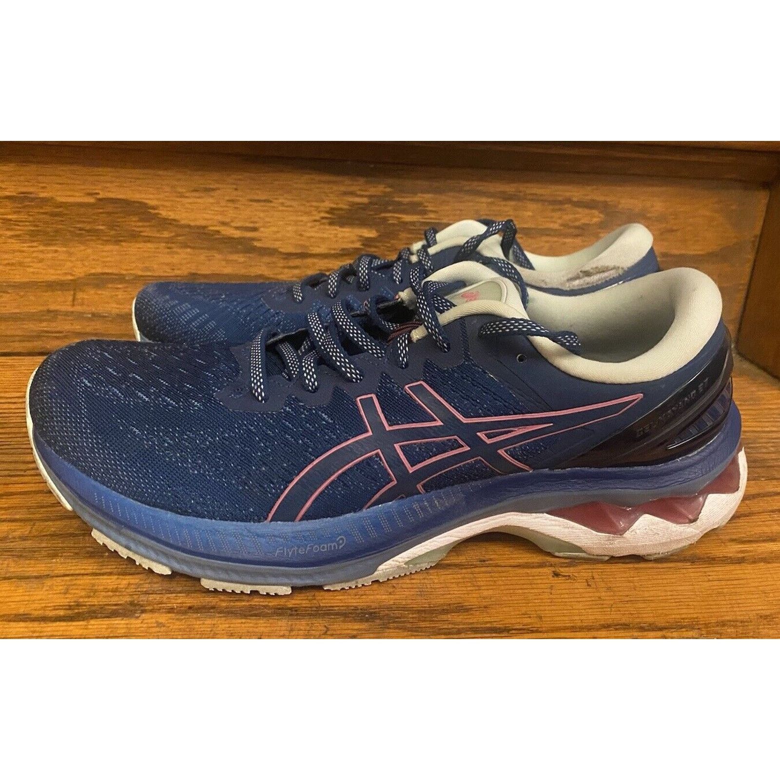 Asics ASICS GEL-Kayano 27 Navy Blue /Pink Women's Size 10.5 Size US 10.5 / IT 40.5 - 4 Thumbnail