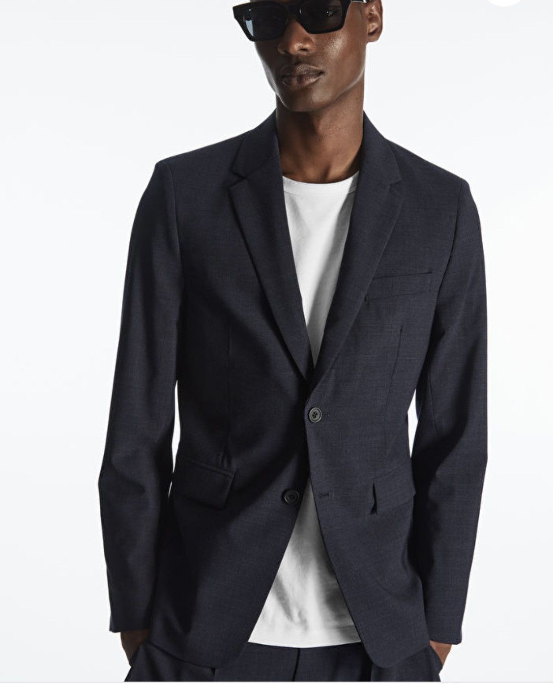 Cos COS Melange Wool Blazer Slim Fit Size 38R Size 38R - 1 Thumbnail