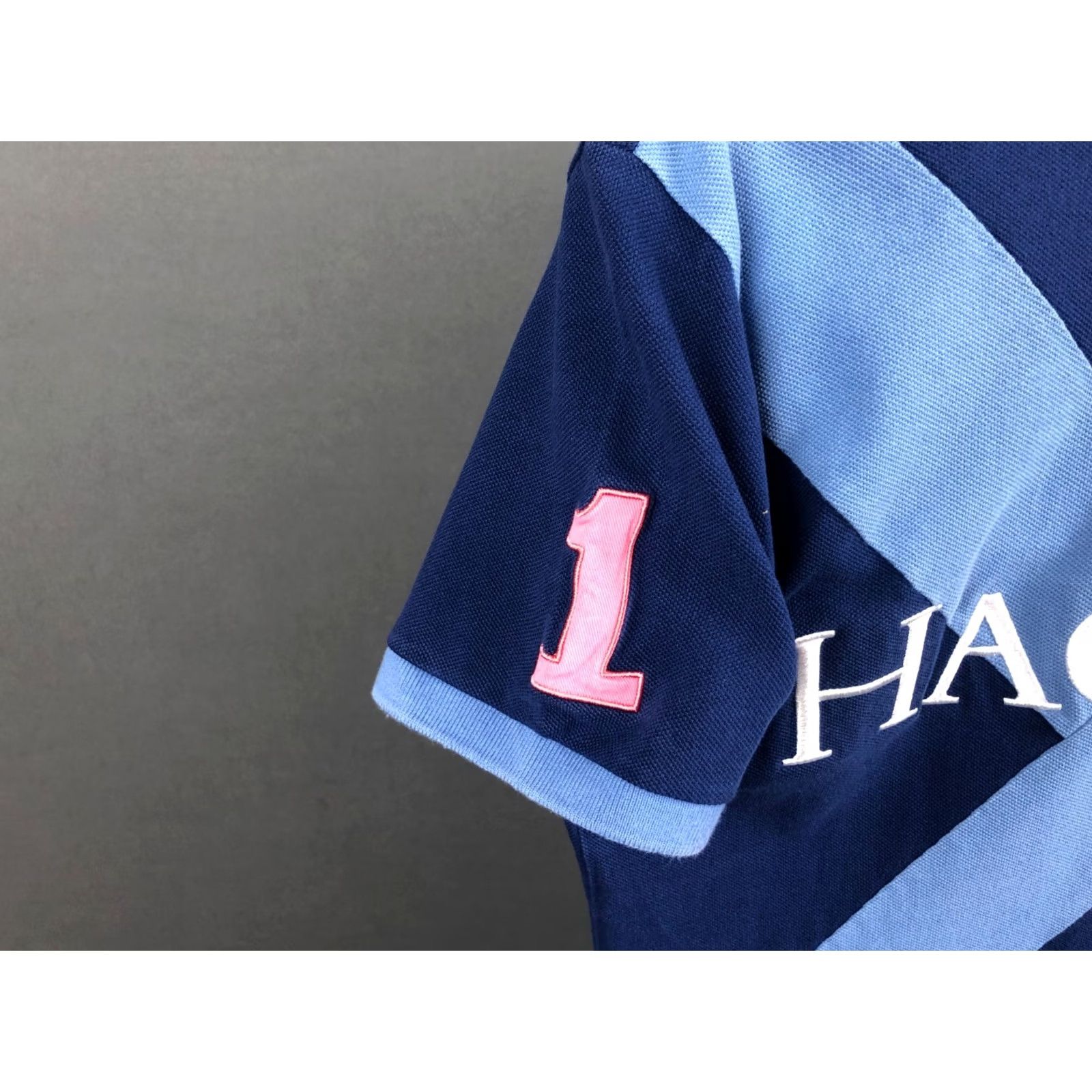 Hackett Hackett London Polo Shirt Mens S Blue 100% Cotton Classic Short Sleeve Embroidered Logo Twill Patch Chest Left Sleeve Polo Size US S / EU 44-46 / 1 - 5 Thumbnail