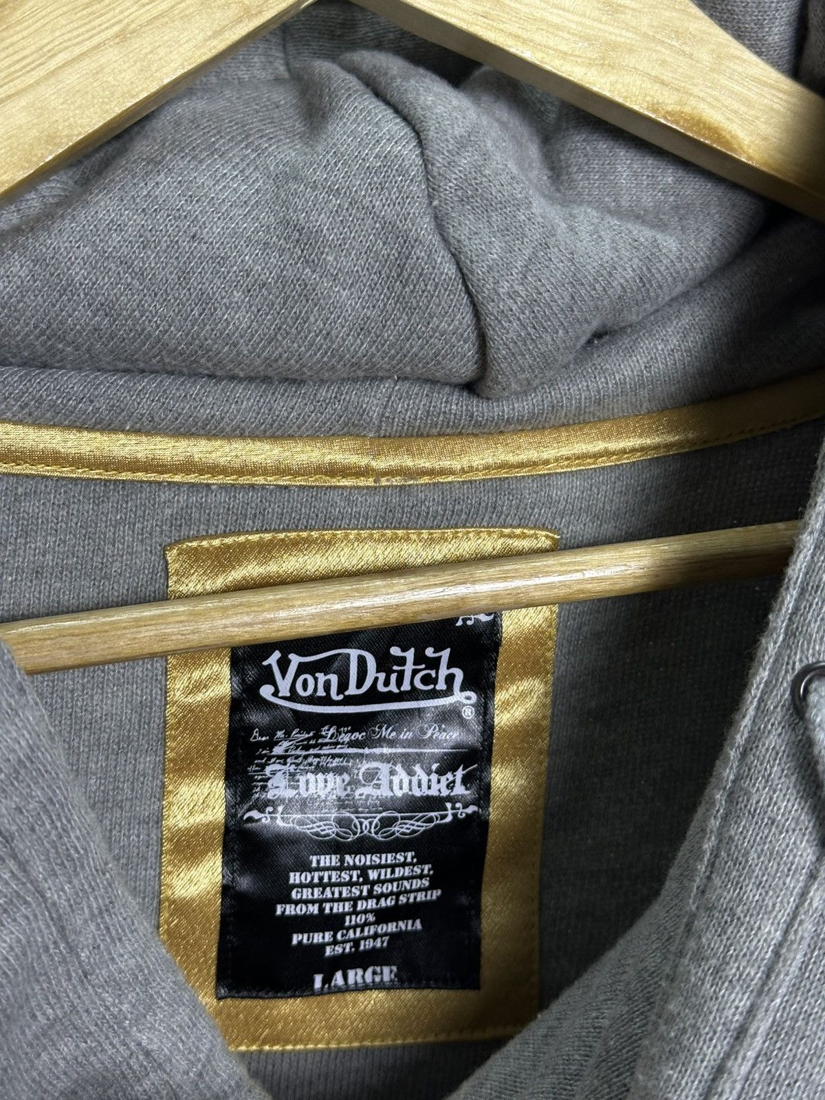 Von Dutch Von Dutch Bono Asymmetrical Gothic Punk Hoodie Size US M / EU 48-50 / 2 - 4 Thumbnail