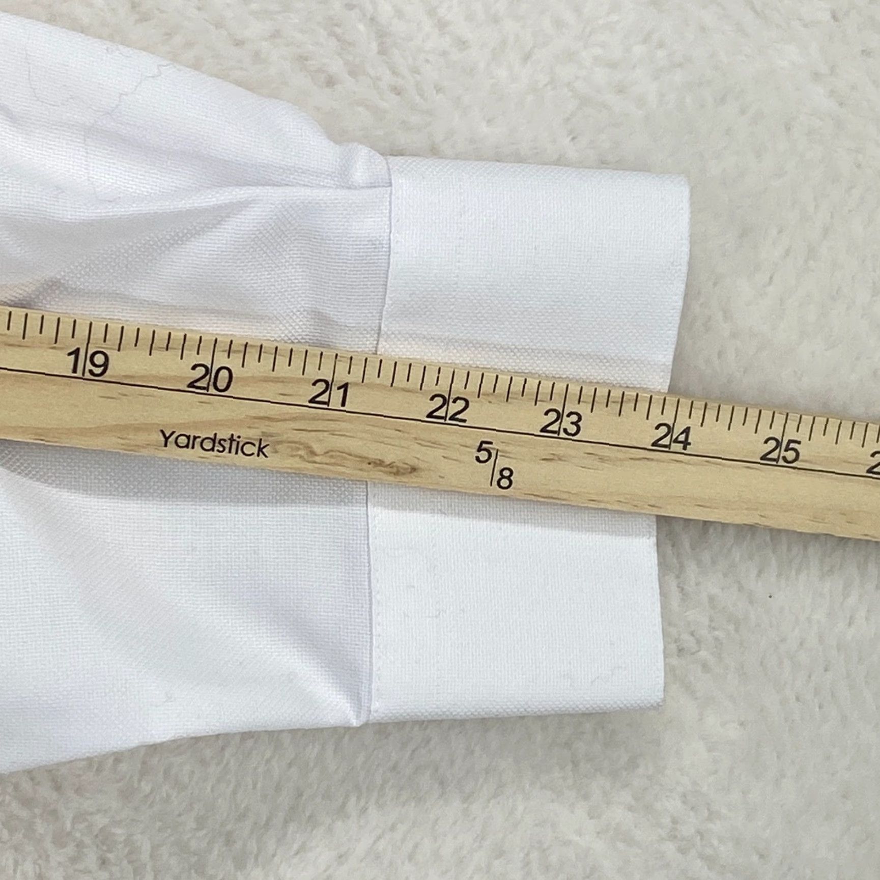 Pronto Uomo Mens XL 17.5 34/35 Non-Iron Dress Shirt Classic Fit White NWT