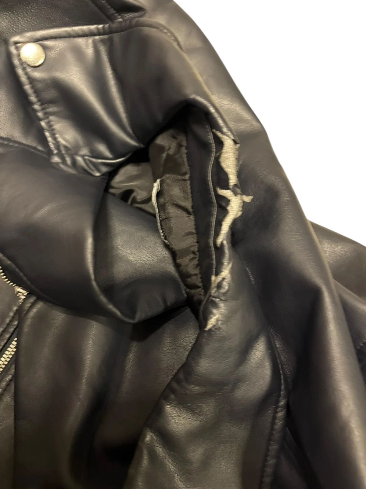 Other Japanese Brand navy faux leather jacket Size US S / EU 44-46 / 1 - 3 Thumbnail