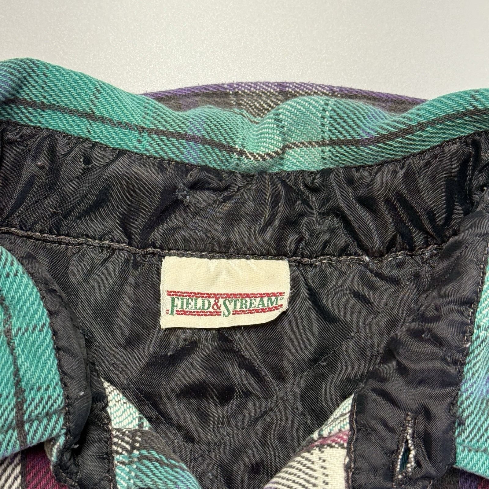 Field & Stream Vintage Field & Stream Plaid Flannel Purple & Green Button Size US XL / EU 56 / 4 - 13 Thumbnail