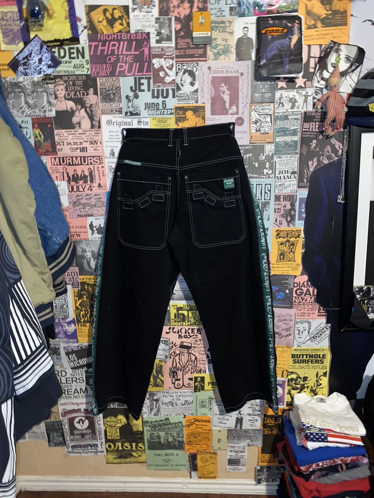 image of Vintage Paco Parachute Pants in Black, Men's (Size 36)