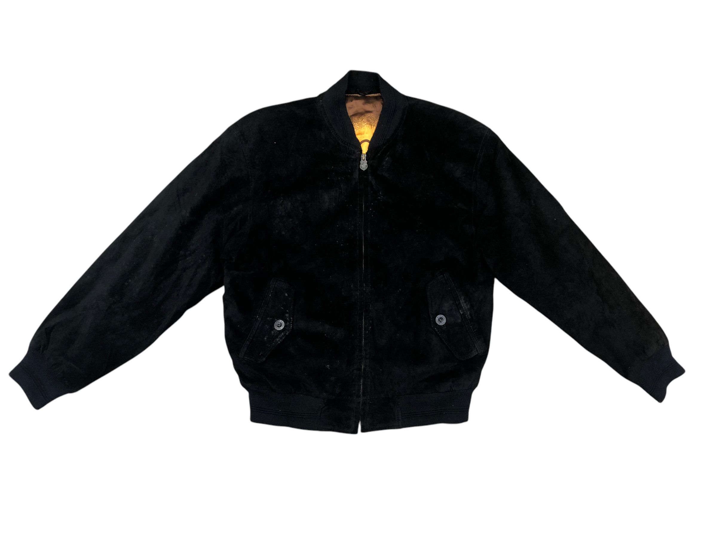 Gianni Valentino × Valentino × Vintage Vintage GIANNI VALENTINO Italy Suede Leather Bomber Jacket Size US L / EU 52-54 / 3 - 1 Thumbnail