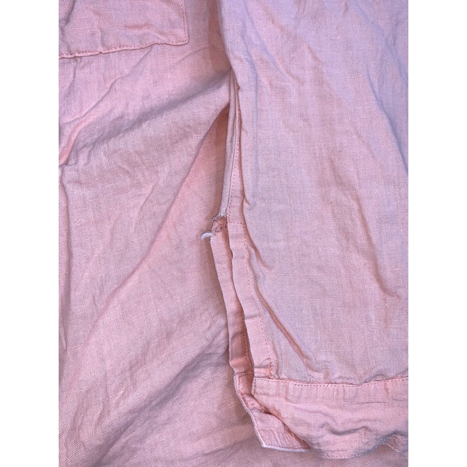 Vintage VINTAGE Casey & Usd Shirt Women M Pink Long Sleeve Button-Up Linen Blend Oversize 12865 Size M / US 6-8 / IT 42-44 - 3 Thumbnail
