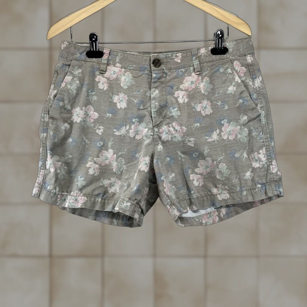 Gap Gap Women's Floral Chino Shorts Size 8 Multicolor Retro 90s Festival Casual Summer Size 30" / US 8 / IT 44 - 1 Thumbnail