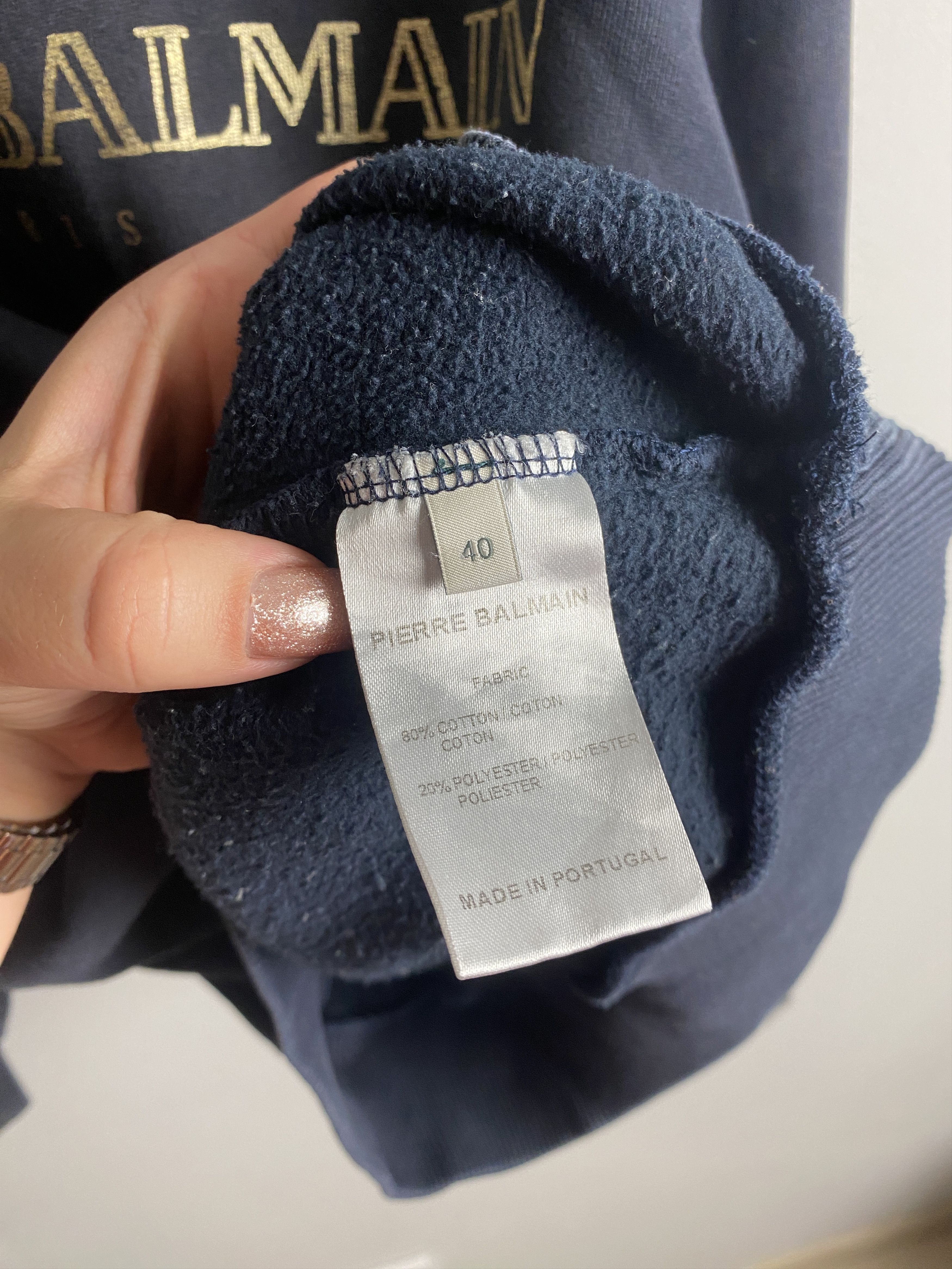 Pierre Balmain Pierre Balmain big logo sweatshirt crewneck Size M / US 6-8 / IT 42-44 - 4 Thumbnail