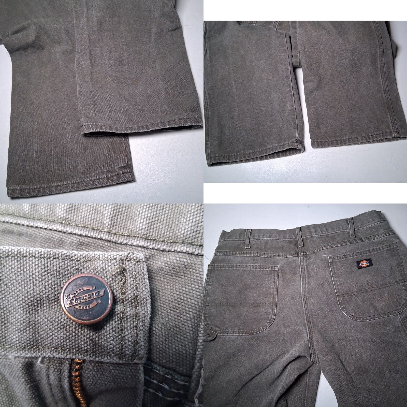 Dickies Dickies Carpenter Pants Men 36x34 Gray Canvas Duck Workwear Pants 5-Pocket Regular Inseam 34 Men Adjustable READ Size US 36 / EU 52 - 9 Thumbnail