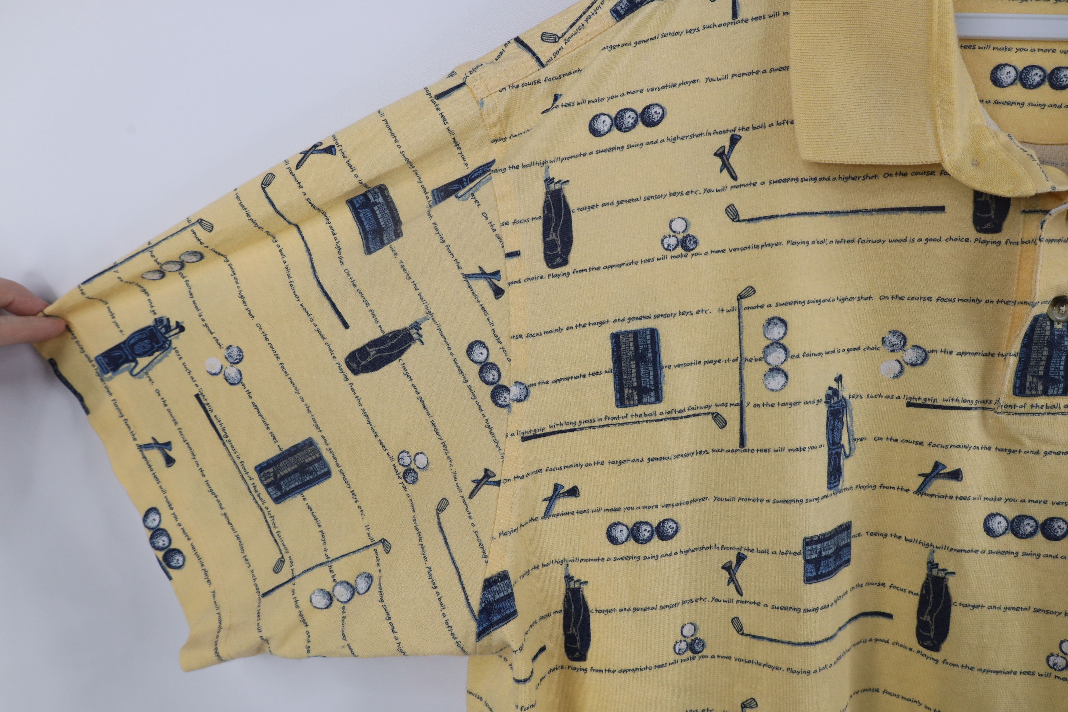 Vintage Vintage 90s Streetwear All Over Print Collared Polo Shirt Size US XL / EU 56 / 4 - 5 Thumbnail