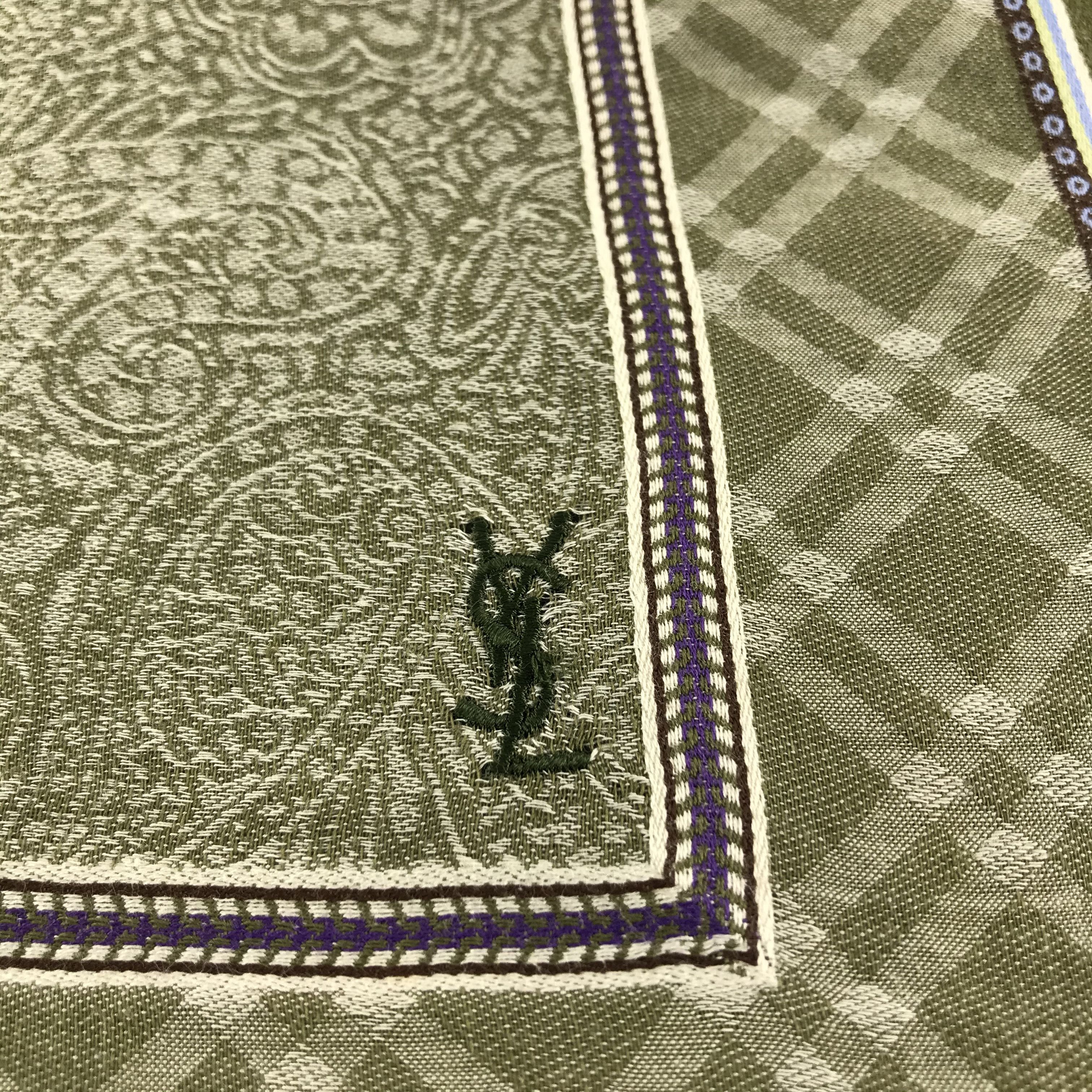 Yves Saint Laurent YSL Paisley Handkerchief Neckerchief Bandana H183 Size ONE SIZE - 4 Thumbnail