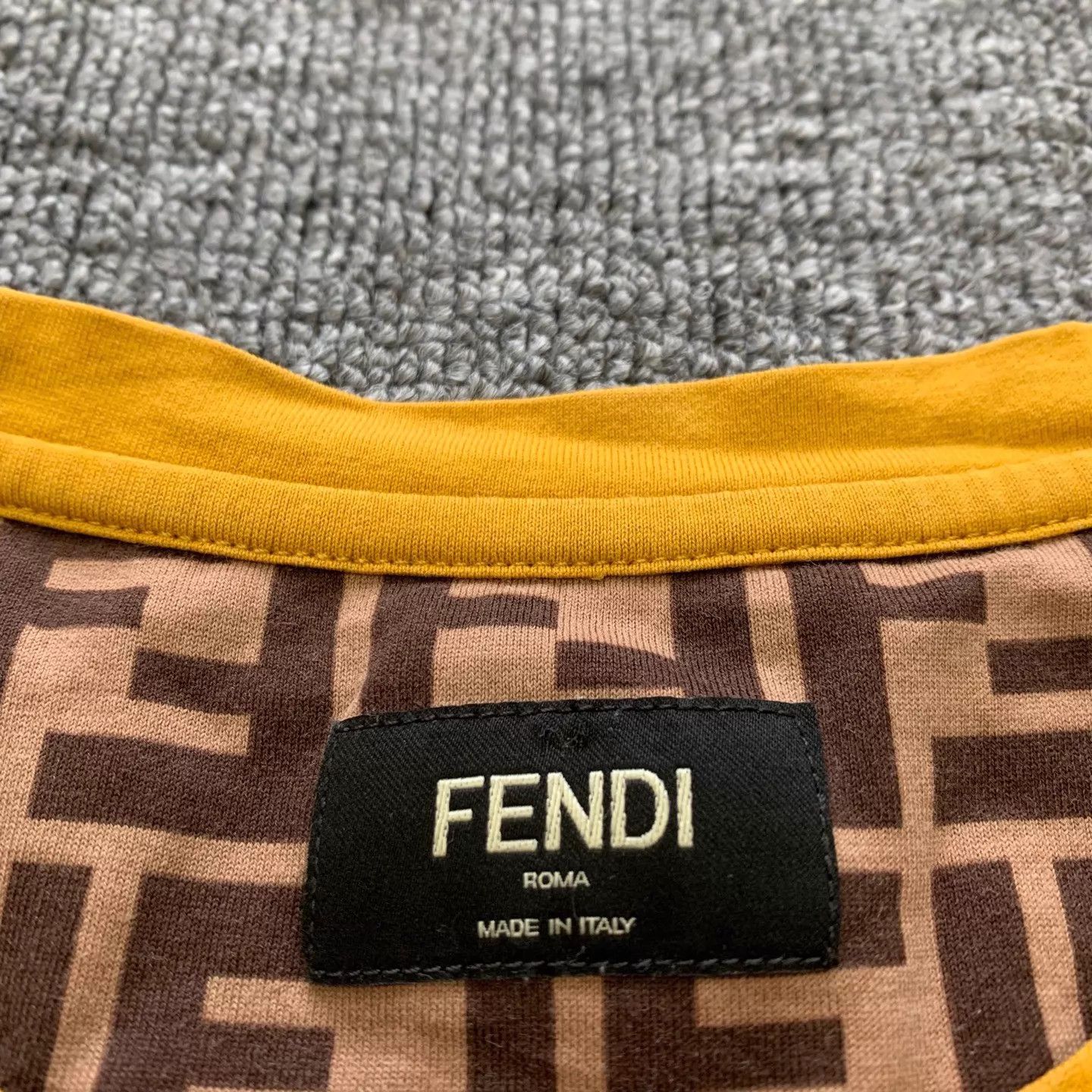 Fendi Fendi FF Monogram Brown Short Sleeve T-Shirt S 95 New Size US S / EU 44-46 / 1 - 4 Thumbnail