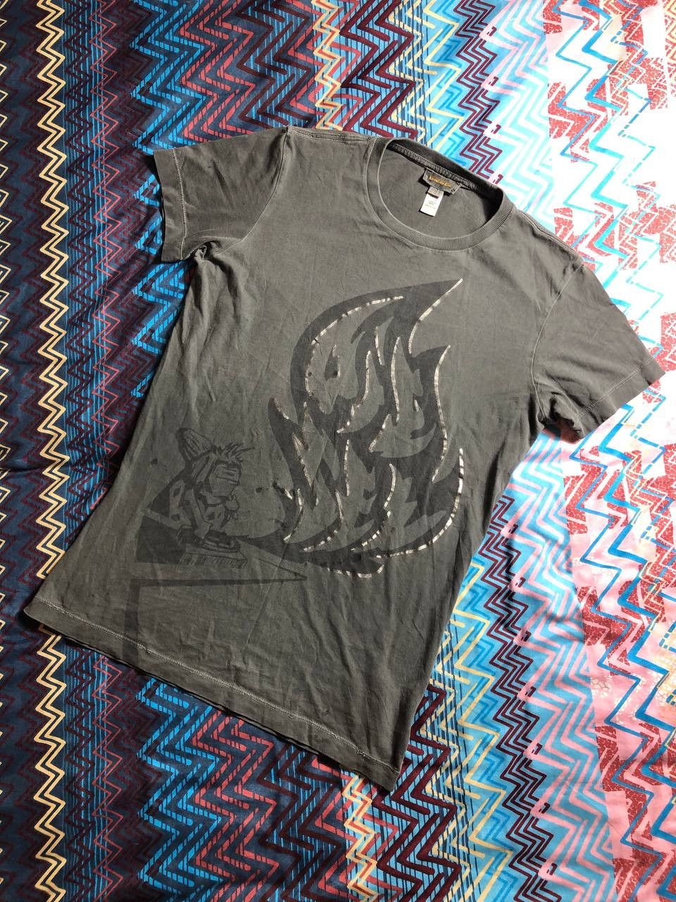 Diesel × Vintage Vintage Diesel Big Face Logo Y2K Tee Size US S / EU 44-46 / 1 - 7 Thumbnail