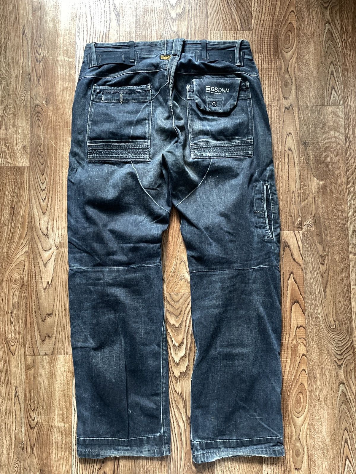 G-Star Vintage G star Double Knee Jeans Baggy Wide Big logo japanes Size US 34 / EU 50 - 6 Thumbnail
