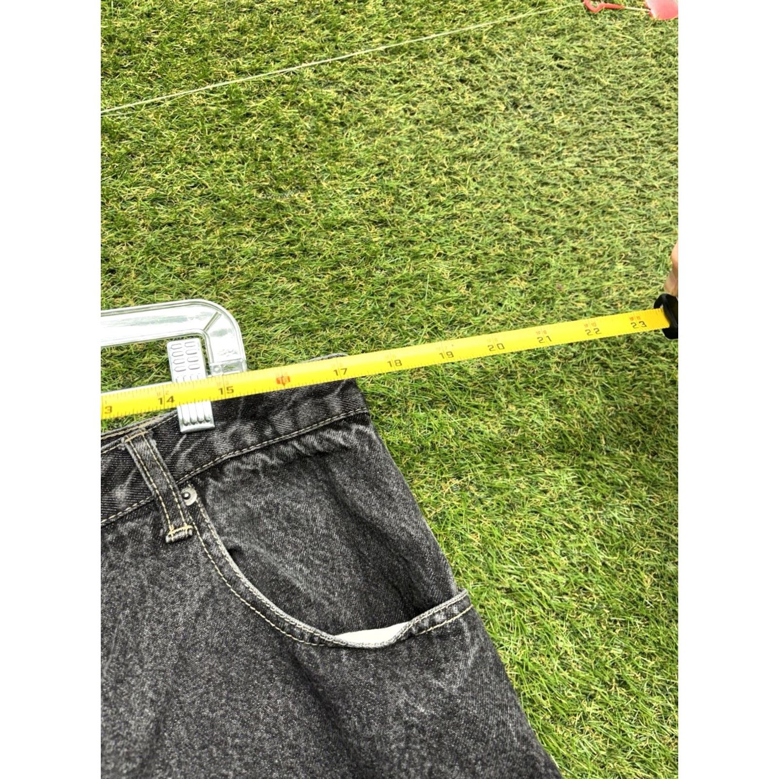 Sean John VINTAGE Sean John Jeans Mens 38 Black Dark Wash Wide-Leg Carpenter Denim 90s Pants Boys? Size US 38 / EU 54 - 3 Thumbnail