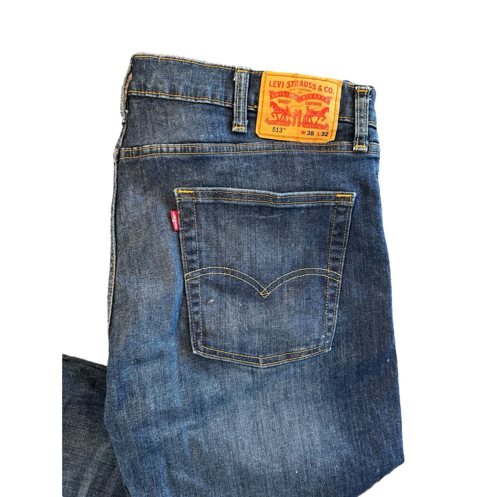 Levi's Levi’s Men's 513 Slim Straight Denim Pants W38xL32 Stretch Size US 38 / EU 54 - 5 Thumbnail