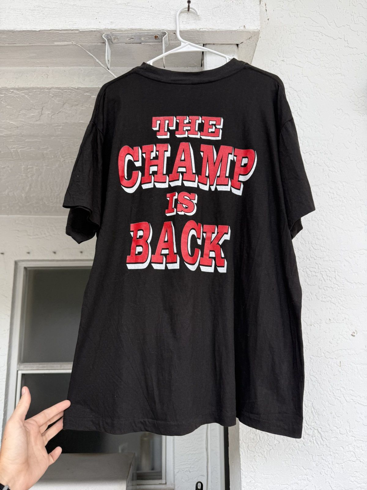 Vintage Vintage 90s Iron Mike Tyson Shirt Rap Tee Champ Is Back Size US XL / EU 56 / 4 - 2 Thumbnail