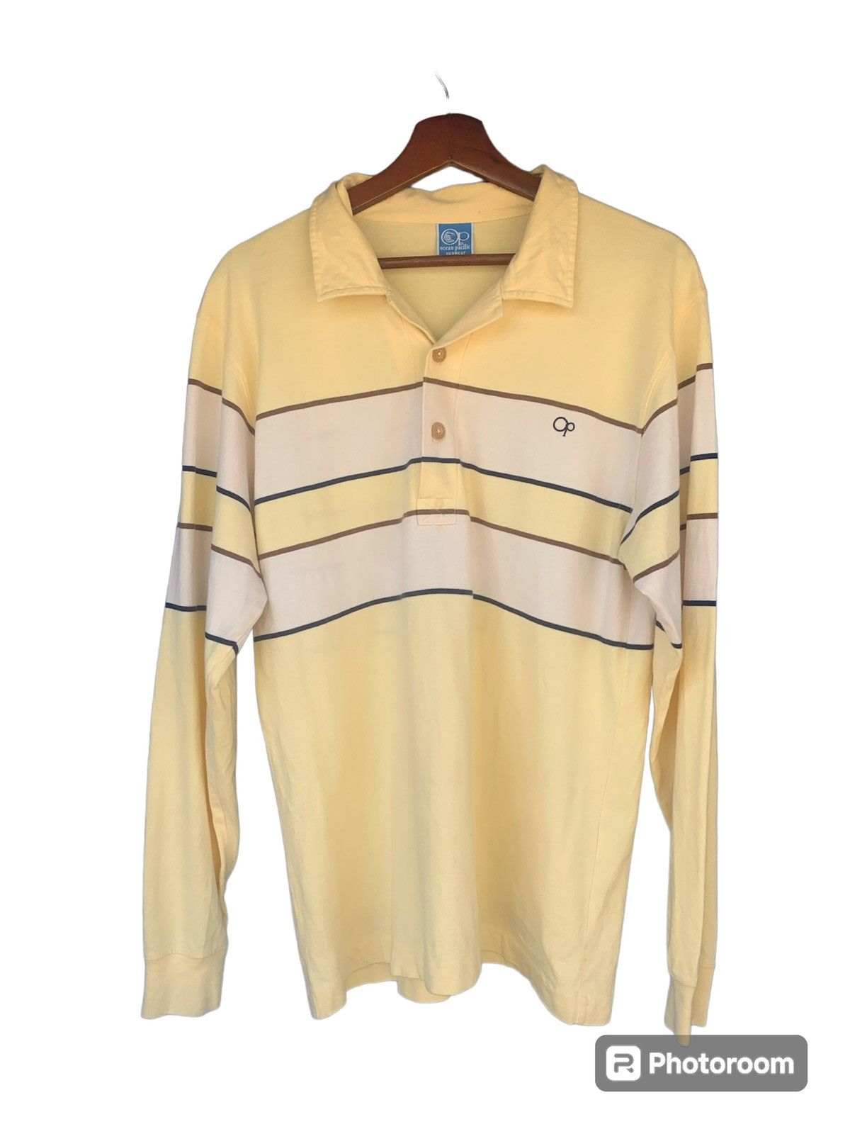 Other Vintage Ocean Pasific Long Sleeve Polo Stripes Shirt Size US M / EU 48-50 / 2 - 1 Thumbnail
