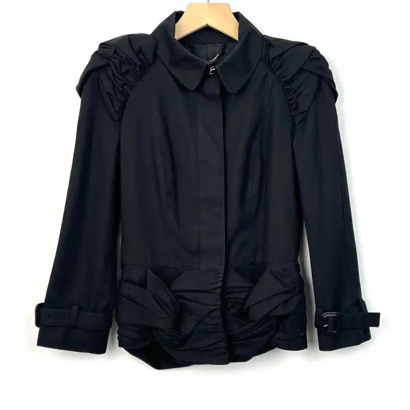 Burberry Burberry Women's Black Cotton Jacket Size S Size S / US 4 / IT 40 - 1 Thumbnail
