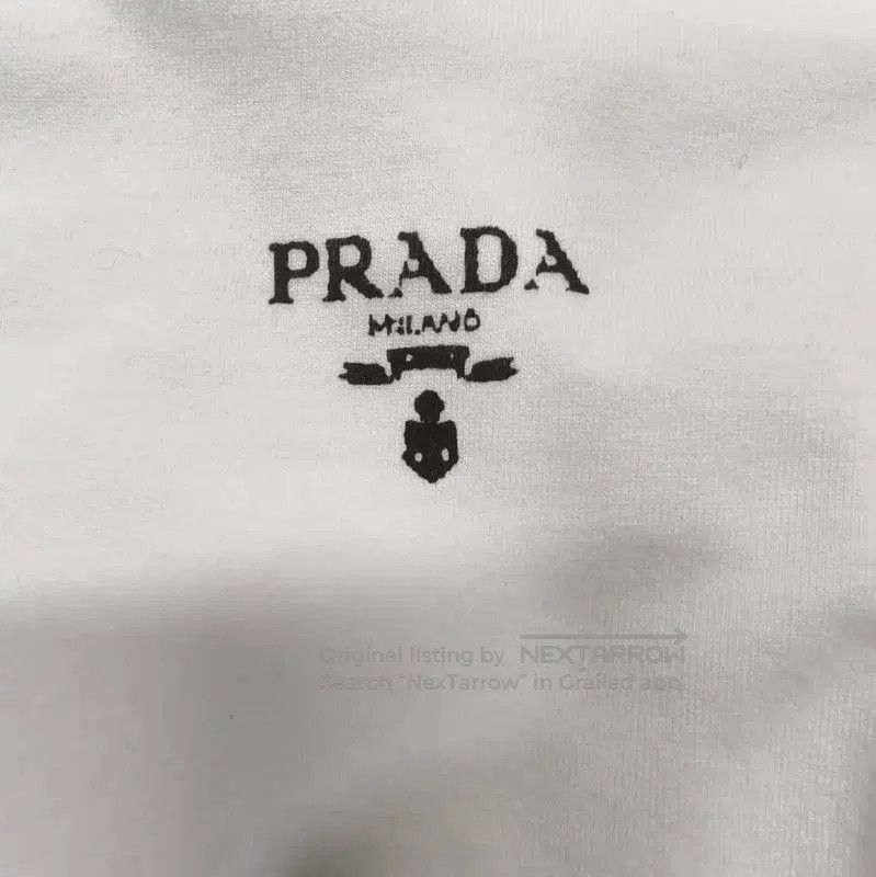Prada Prada White Cotton Men's T-Shirt. Size US XS / EU 42 / 0 - 3 Thumbnail