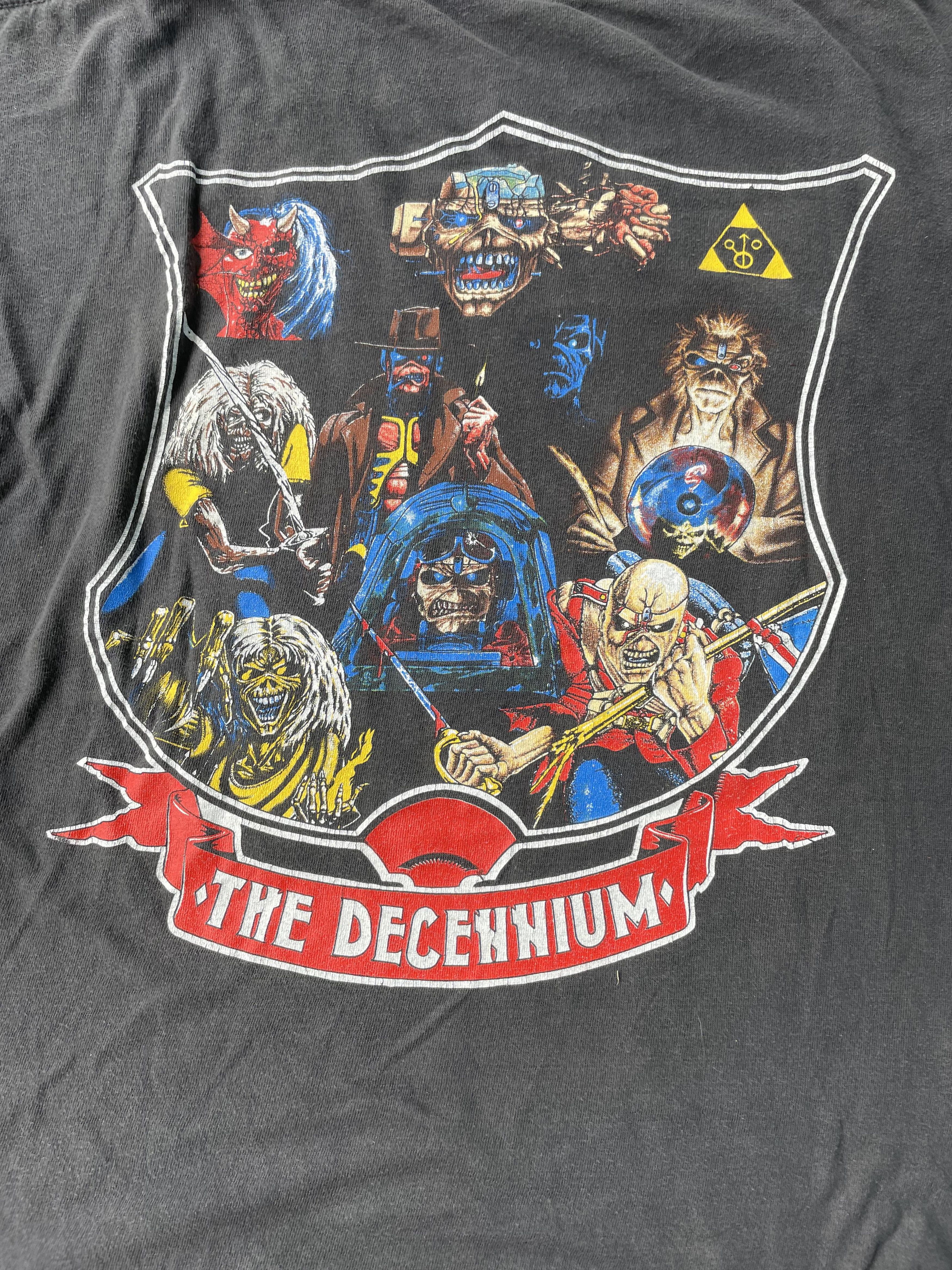 Band Tees × Iron Maiden × Vintage VTG 90's Iron Maiden The 1st Ten Year Tshirt Size US XL / EU 56 / 4 - 7 Thumbnail