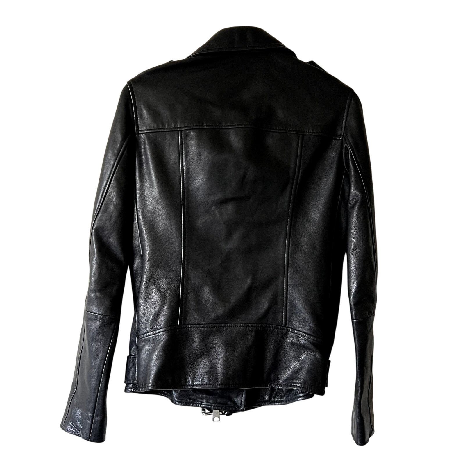 Allsaints AllSaints Billie Leather Biker Jacket Size XS CL Size XS / US 0-2 / IT 36-38 - 4 Thumbnail