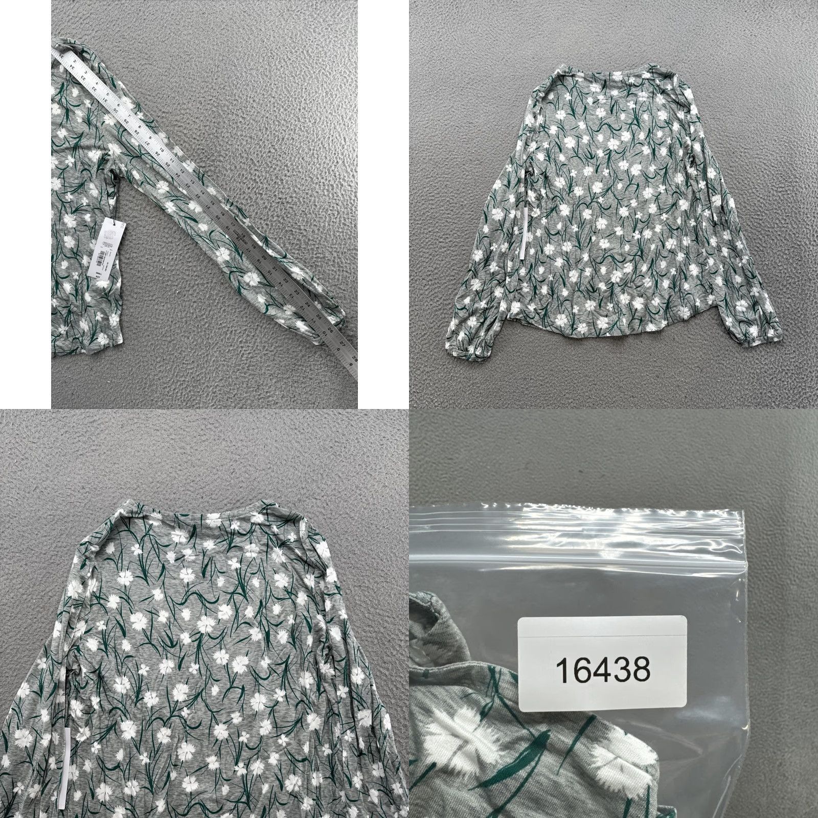 Liz Claiborne Liz Claiborne Blouse Women Long Sleeve Floral Print Rayon Blend Top New S Multicolor V-Neck Button Ruffle Womens Size S / US 4 / IT 40 - 8 Thumbnail