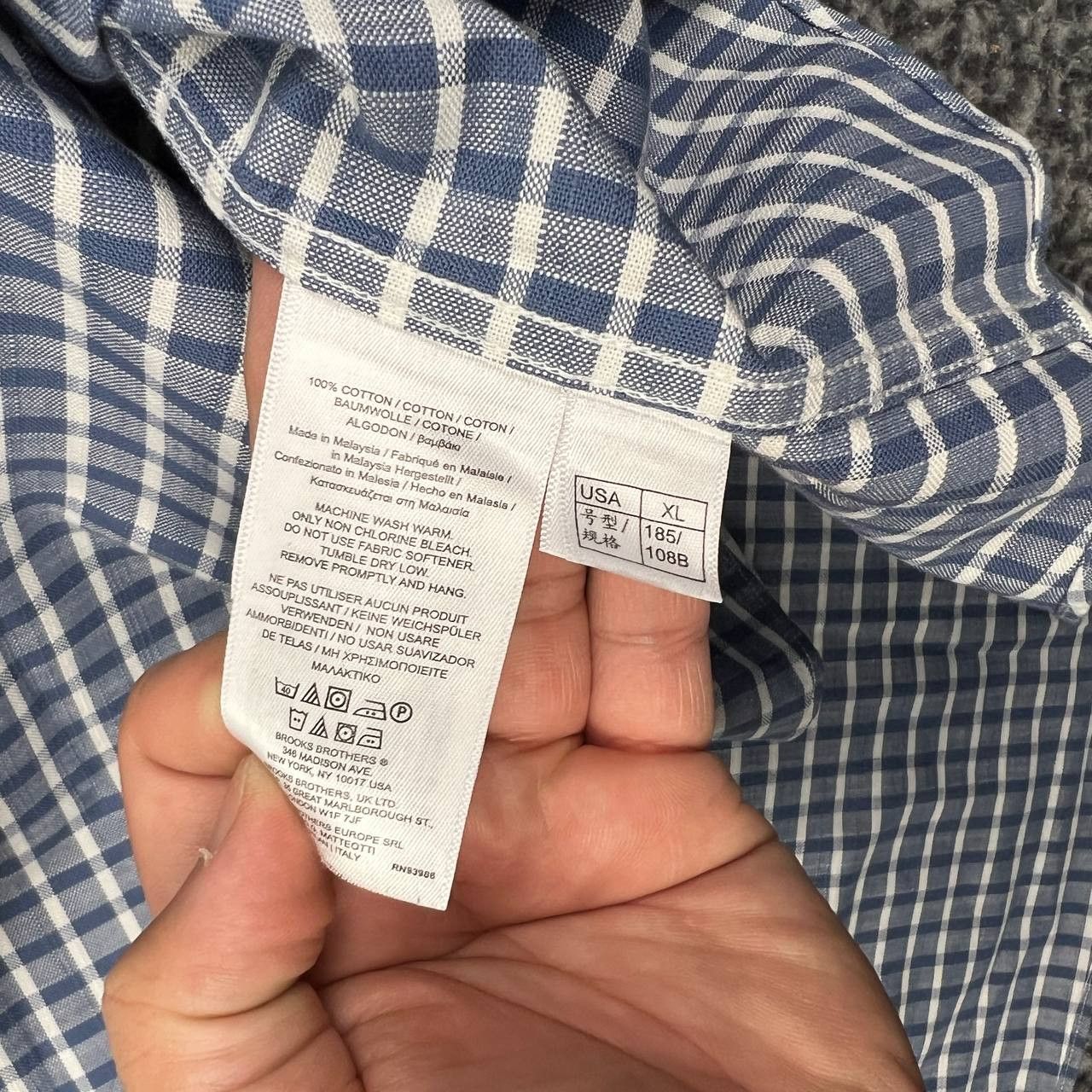 Brooks Brothers Brooks Brothers Button Down XL Michigan Wolverines Gingham Size US XL / EU 56 / 4 - 7 Thumbnail