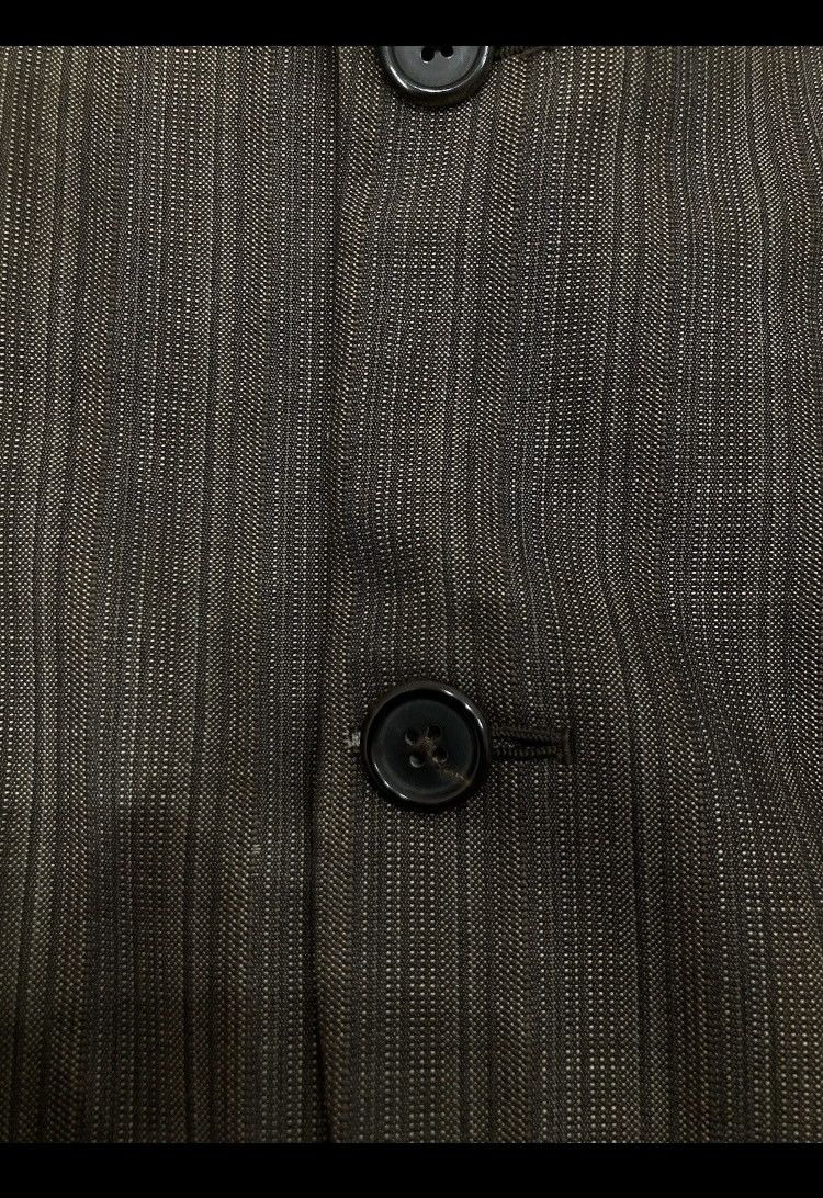 Prada Vintage Prada Milano Brown Striped Blazer 48R Size Luxury Size 48R - 9 Thumbnail