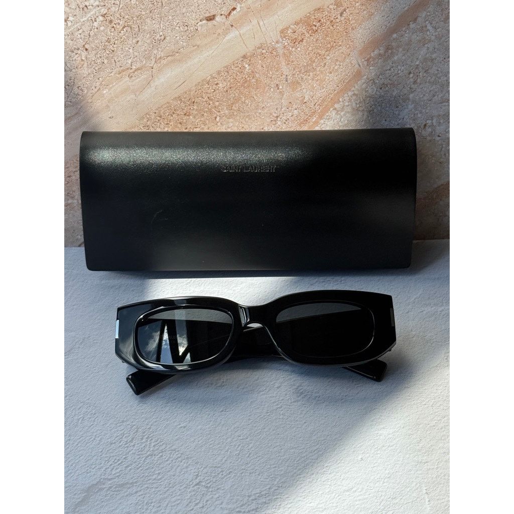 Saint Laurent Paris NEW Saint Laurent SL697 Unisex Sunglasses in Black Size ONE SIZE - 9 Thumbnail