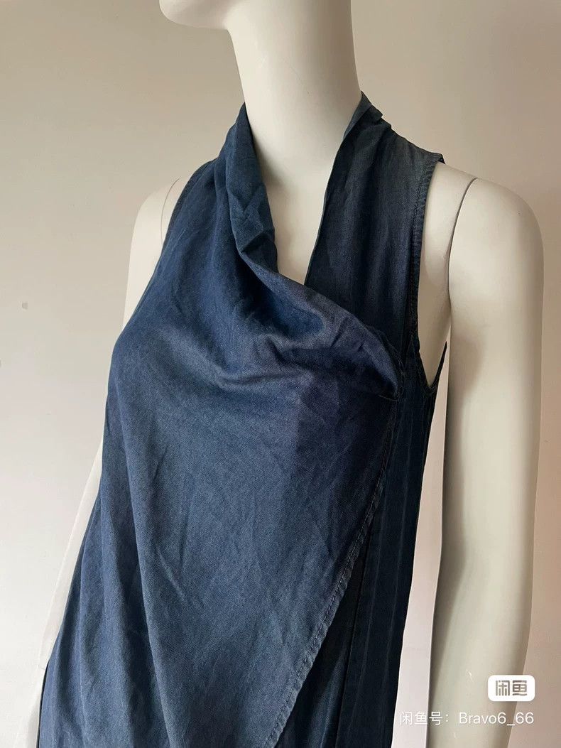 Helmut Lang HELMUT LANG size2 Blue pleated sheepskin dress Size S / US 4 / IT 40 - 7 Thumbnail