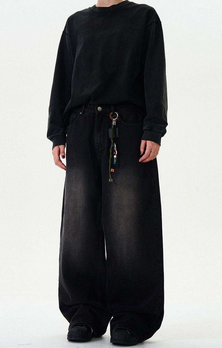 Japanese Brand × Jean Retro loose straight casual bootcut wide-leg jeans Size US 32 / EU 48 - 4 Thumbnail