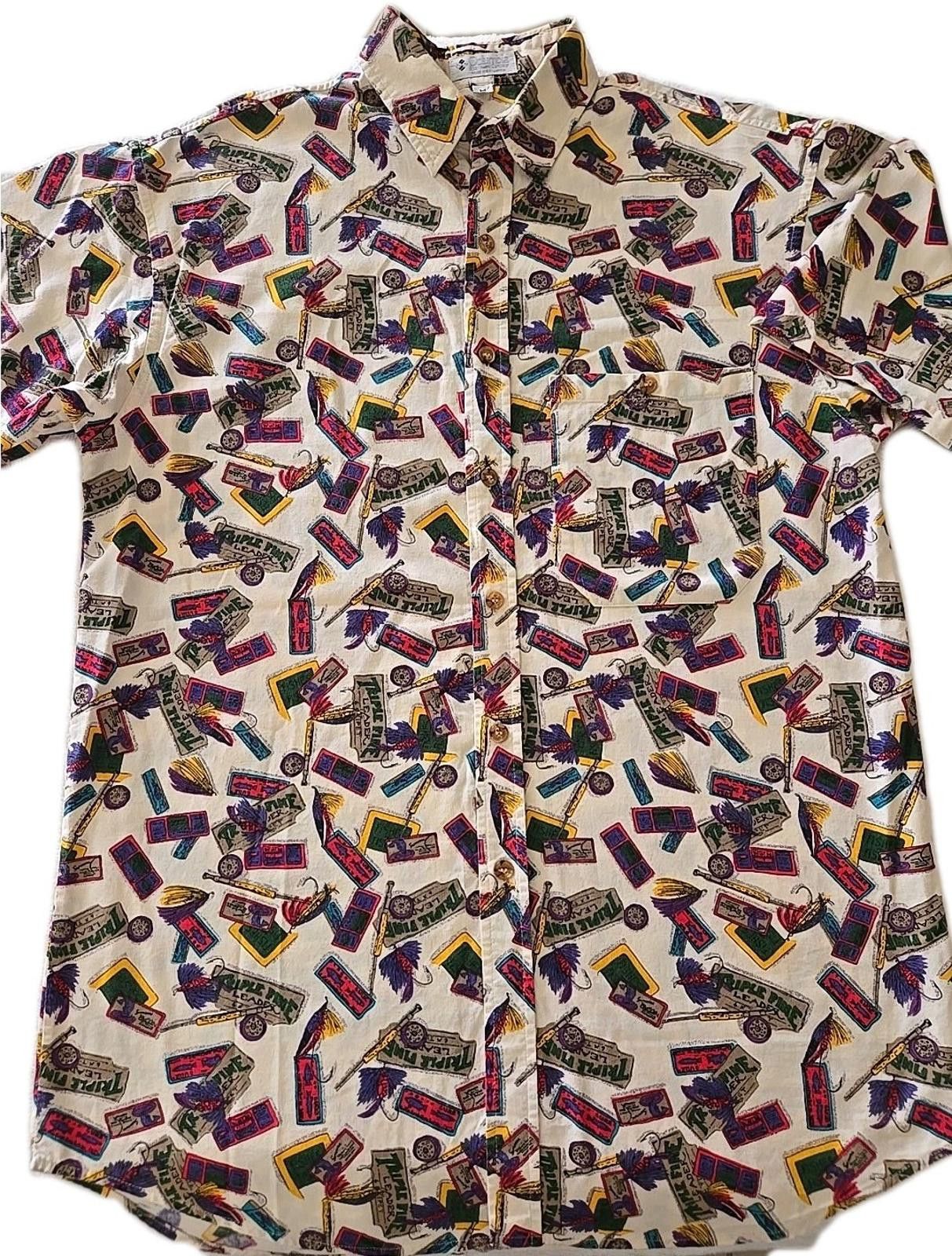 Columbia Columbia Mens Fishing Shirt Sz M Short Sleeve Hook & Rod Size US M / EU 48-50 / 2 - 2 Thumbnail