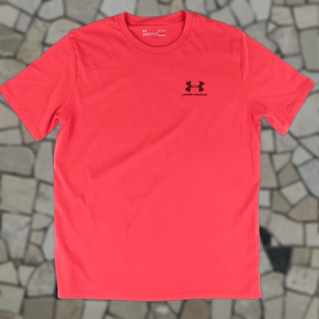 Under Armour Under Armour Heat Gear Solid T-Shirt Red Men L Shirt Size US L / EU 52-54 / 3 - 1 Thumbnail