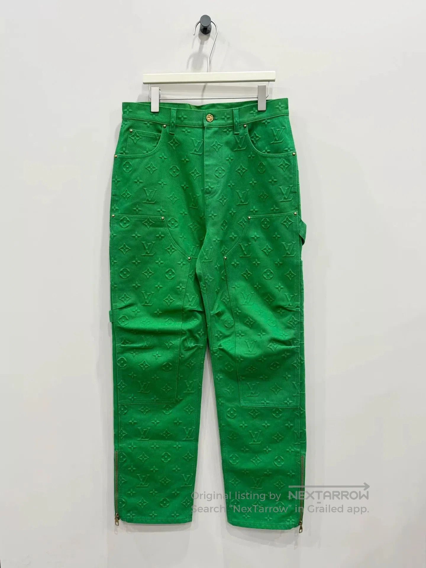 Louis Vuitton louis vuitton green carpenter pants size 32. Size US 32 / EU 48 - 1 Thumbnail