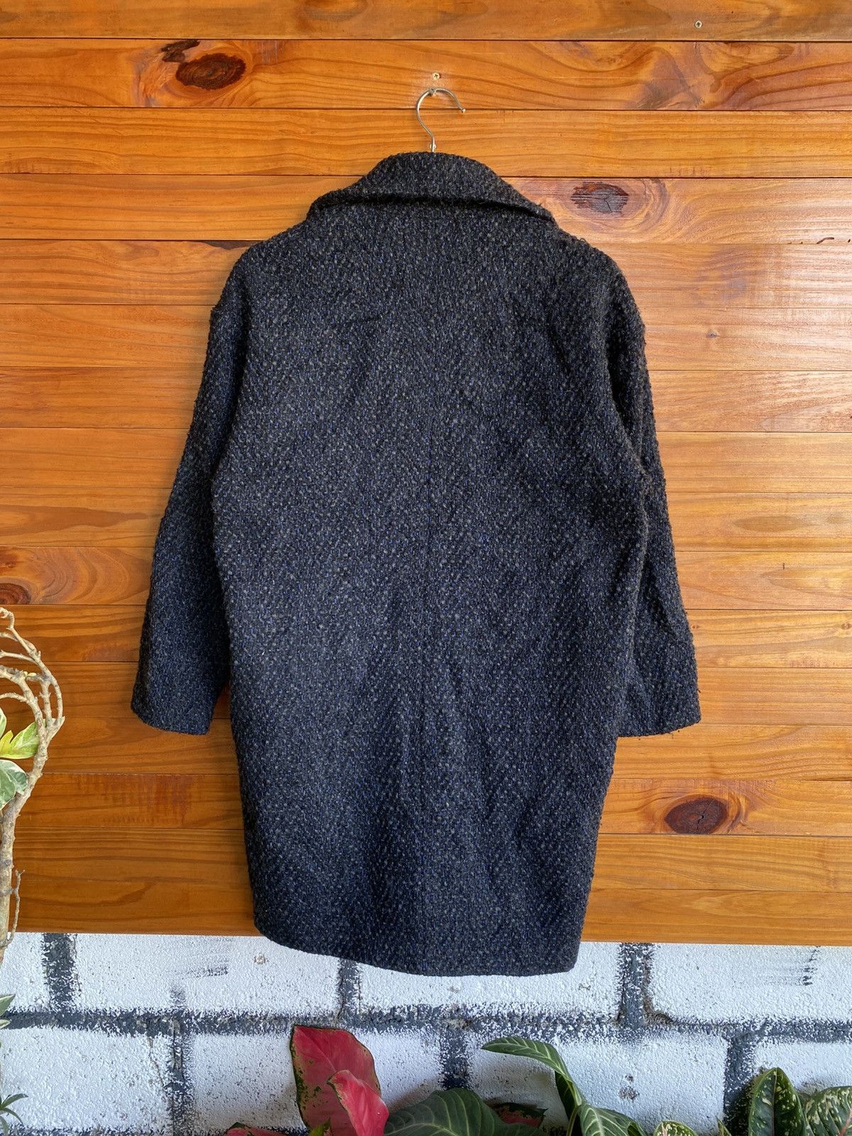 Japanese Brand RULE Wool Blend Textured Overcoat – Japanese Brand Classic Size S / US 4 / IT 40 - 14 Thumbnail