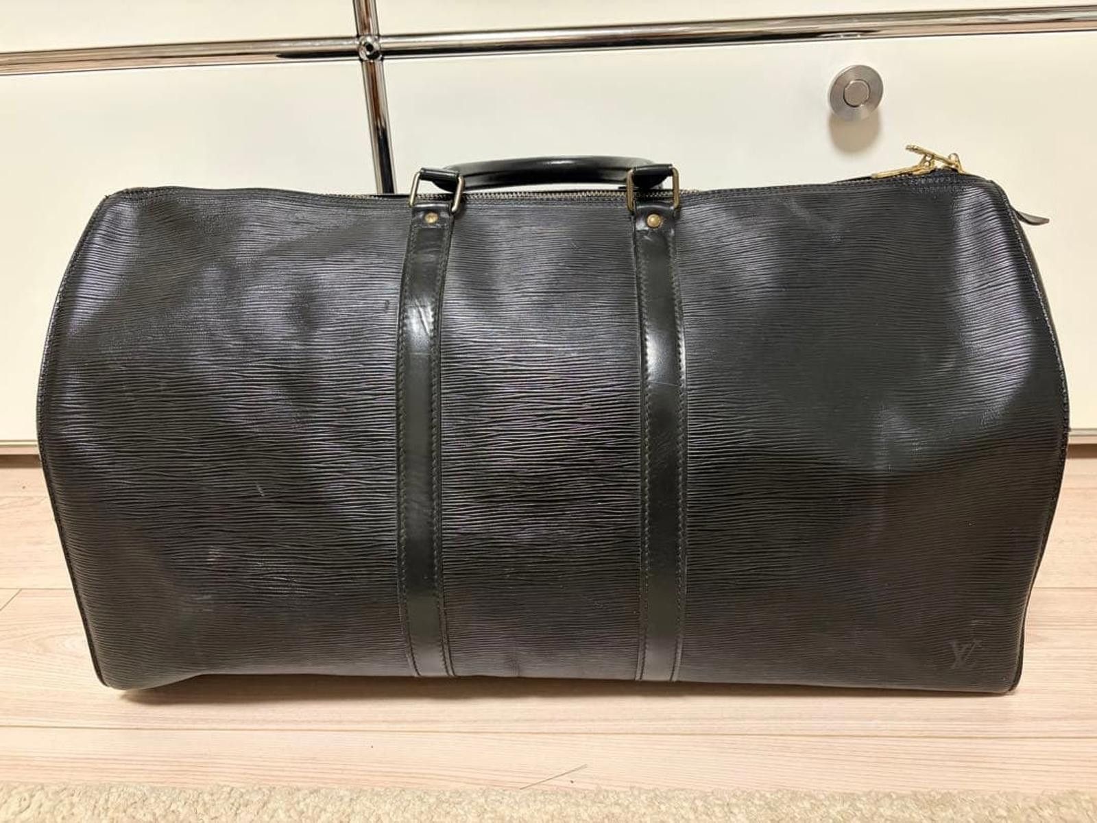 Louis Vuitton Louis Vuitton - Black Epi Leather Keepall 50 Travel Bag Size ONE SIZE - 4 Thumbnail