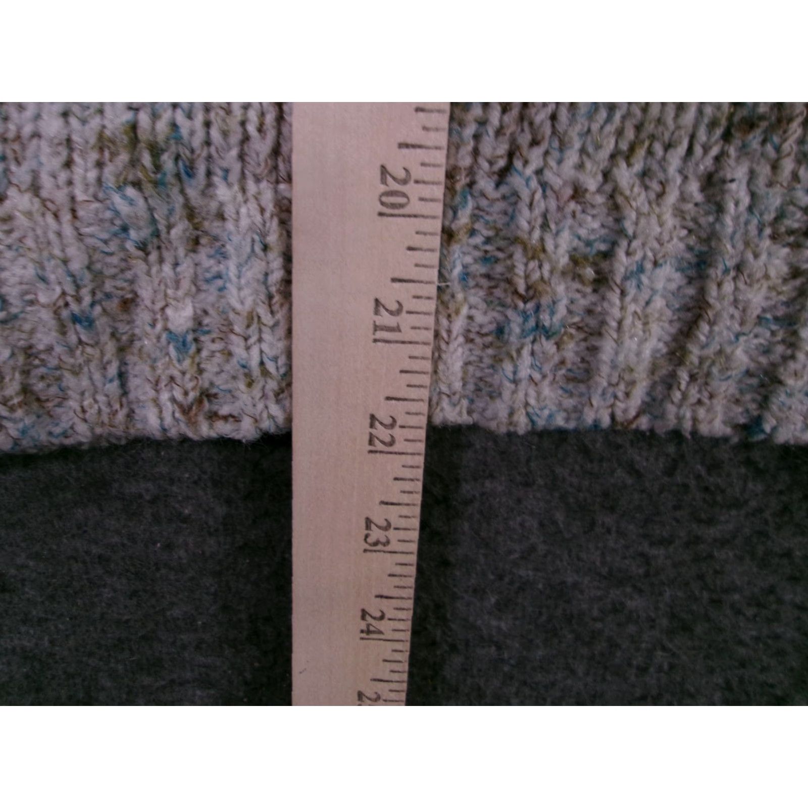 Croft & Barrow Croft Barrow Sweater Women Large Quarter Zip Speckled Pullover Gray Chunky Rib Size L / US 10 / IT 46 - 5 Thumbnail