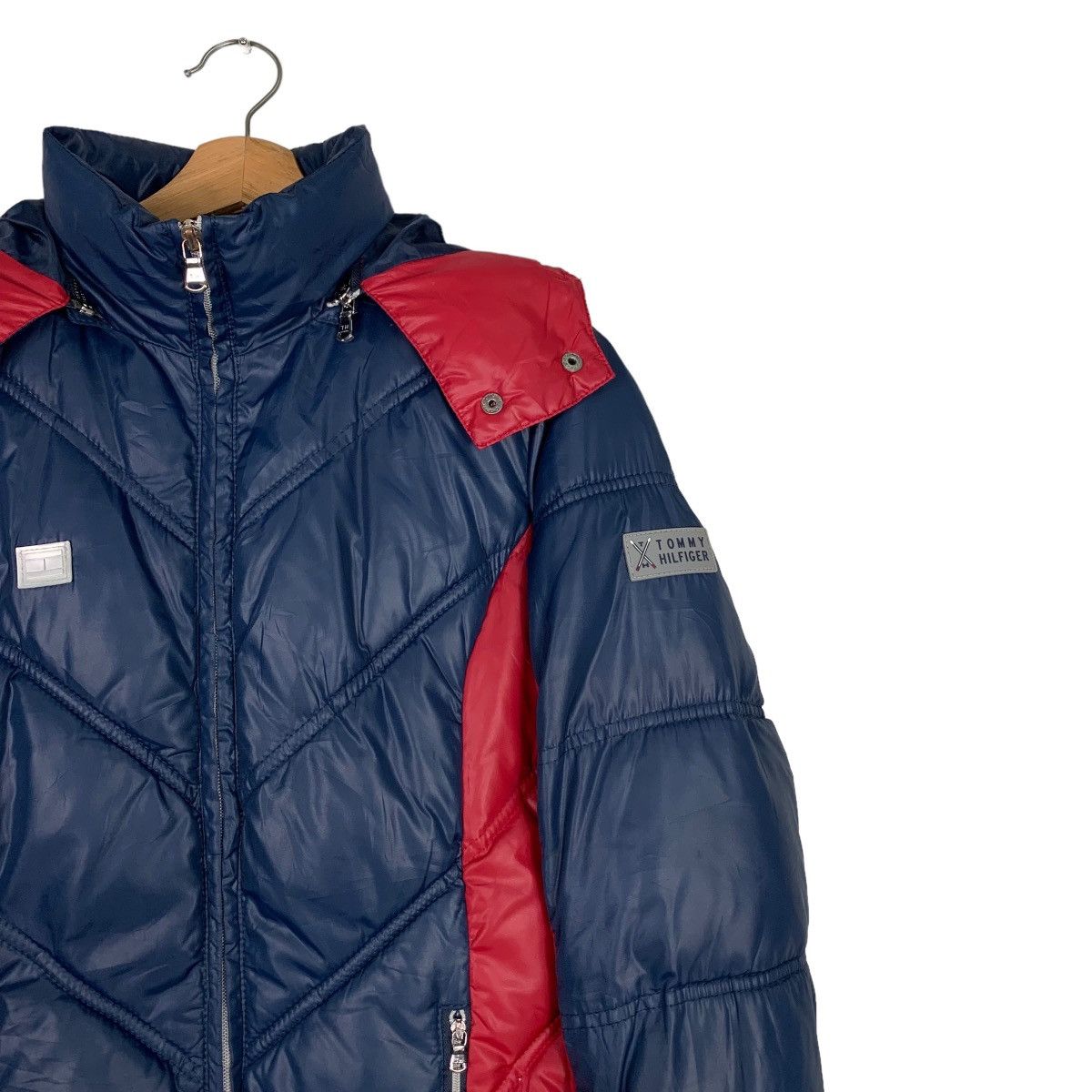 Tommy Hilfiger TOMMY HILFIGER Hooded Puffer Jacket / Down Jacket #0348-C16 Size US S / EU 44-46 / 1 - 6 Thumbnail