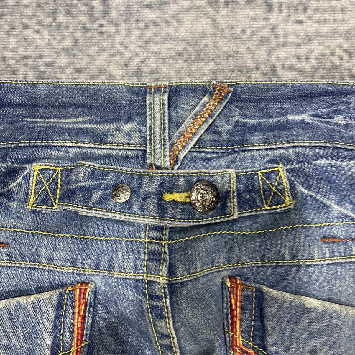 Beauty Beast × If Six Was Nine × Japanese Brand Sick☠️ Diamond Honey Acid Washed Jeans Punk 90s Size US 30 / EU 46 - 11 Thumbnail