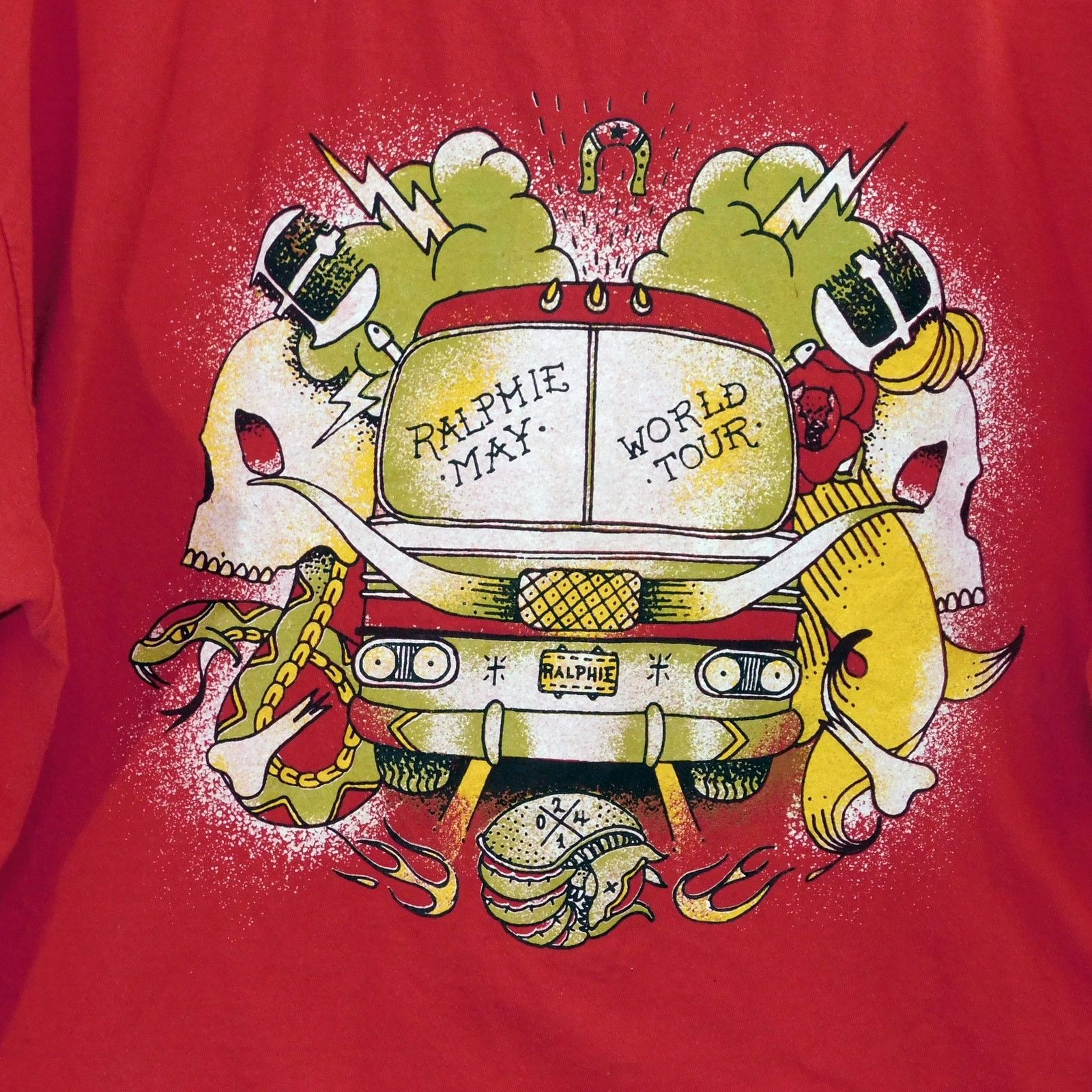 Anvil Ralphie May T Shirt Filthy Animals Tour Size XL 2014 Red Size US XL / EU 56 / 4 - 4 Thumbnail