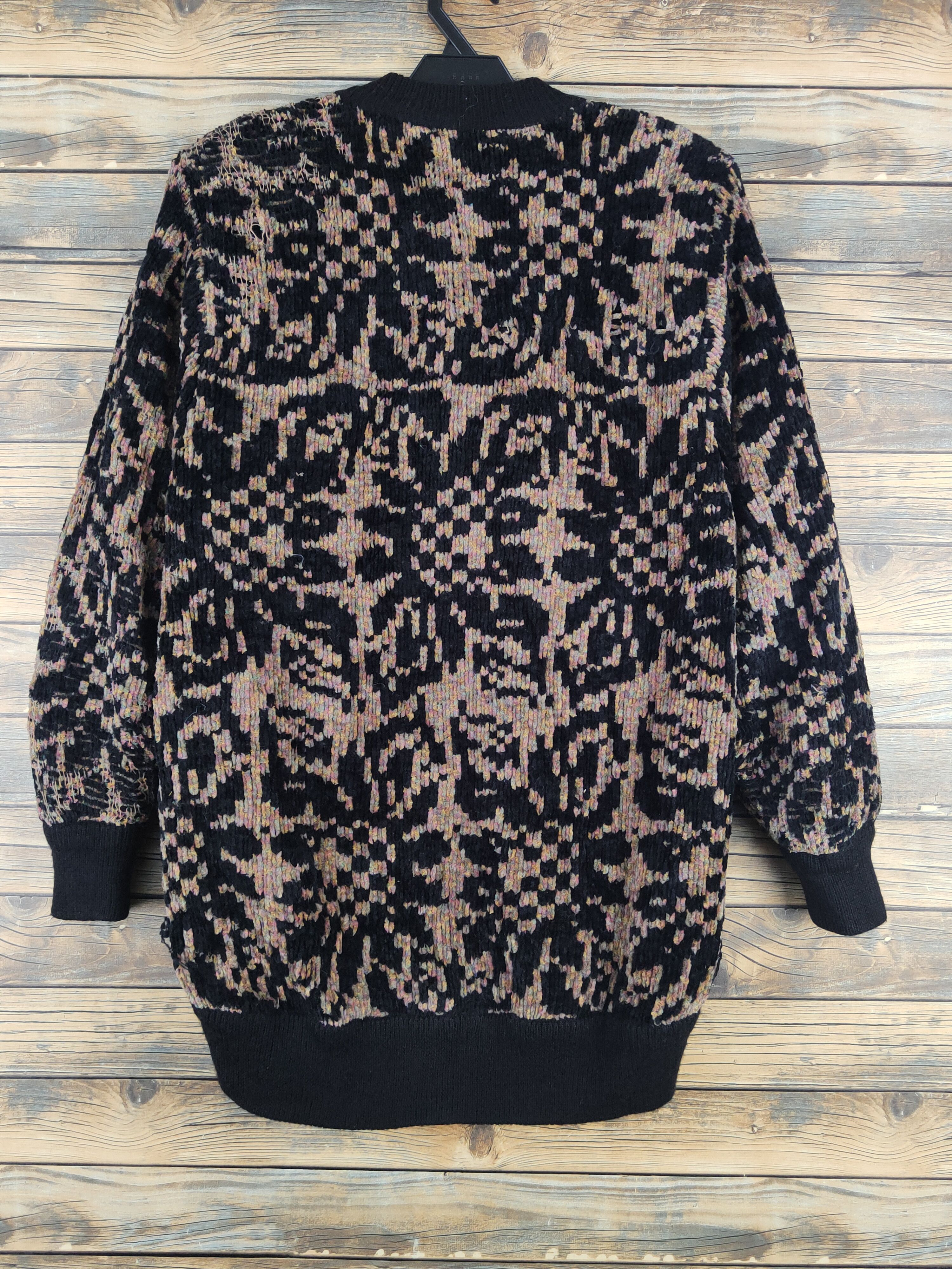 Japanese Brand × Vintage Acceilando Black Brown Knitwear Sweaters #W2165 Size M / US 6-8 / IT 42-44 - 9 Thumbnail