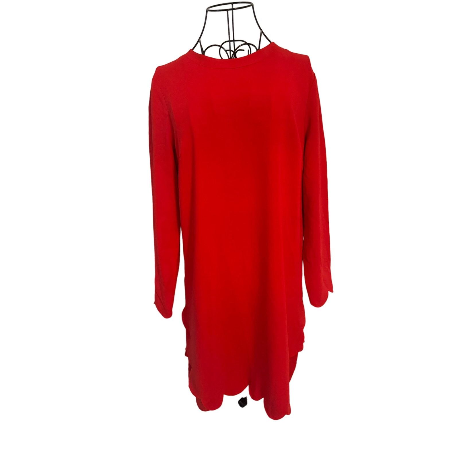 A.L.C. A.L.C Red Scalloped Mini Dress Size 8 Size M / US 6-8 / IT 42-44 - 3 Thumbnail