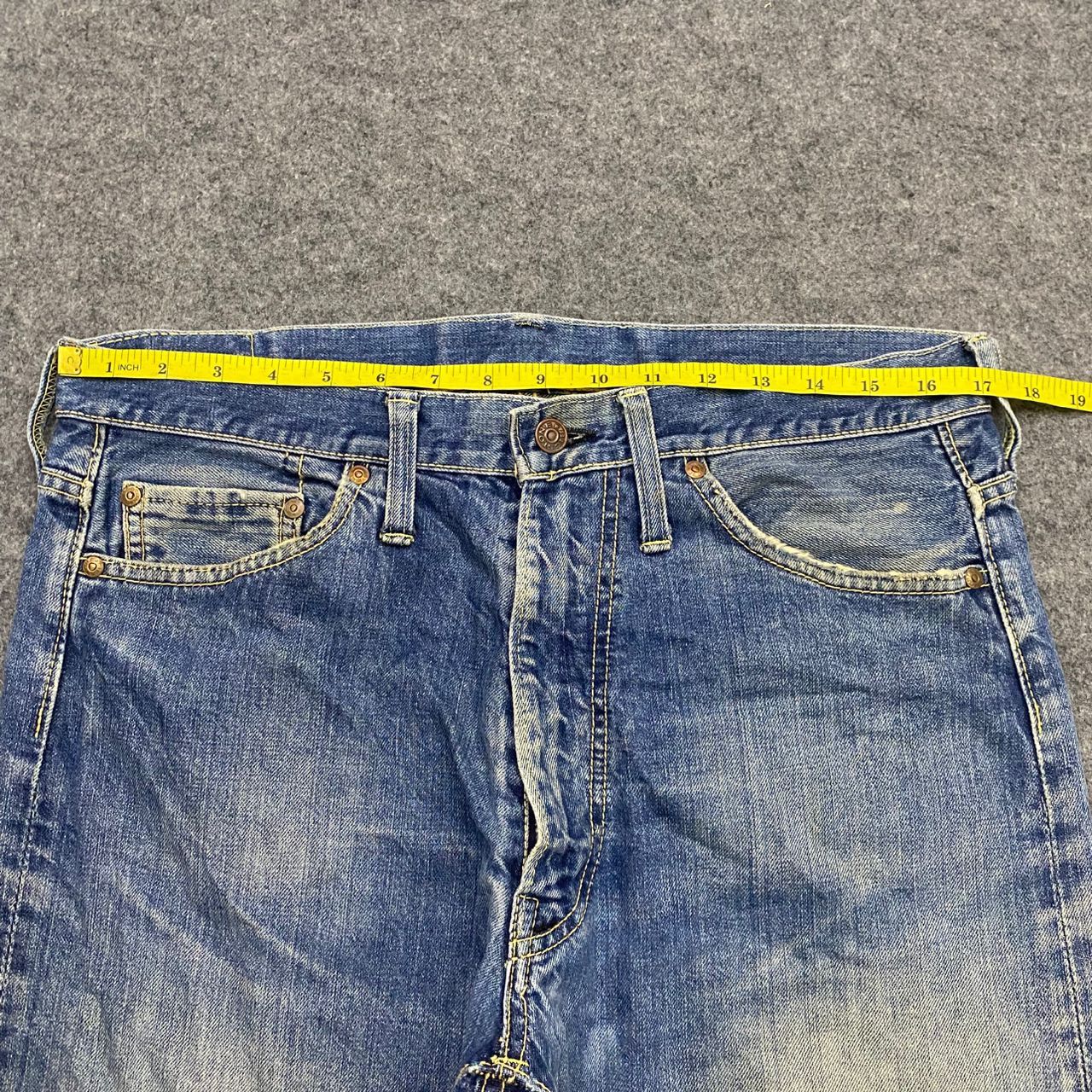 If Six Was Nine 💥Best Offer💥Vintage 80s Big Stone Distressed Denim Size US 34 / EU 50 - 5 Thumbnail