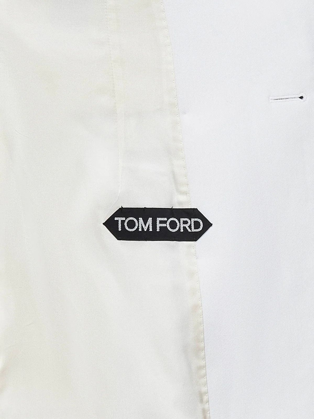 Tom Ford o1w1db10525 GI2971 Double-Breasted Blazer in White Size M / US 6-8 / IT 42-44 - 3 Thumbnail