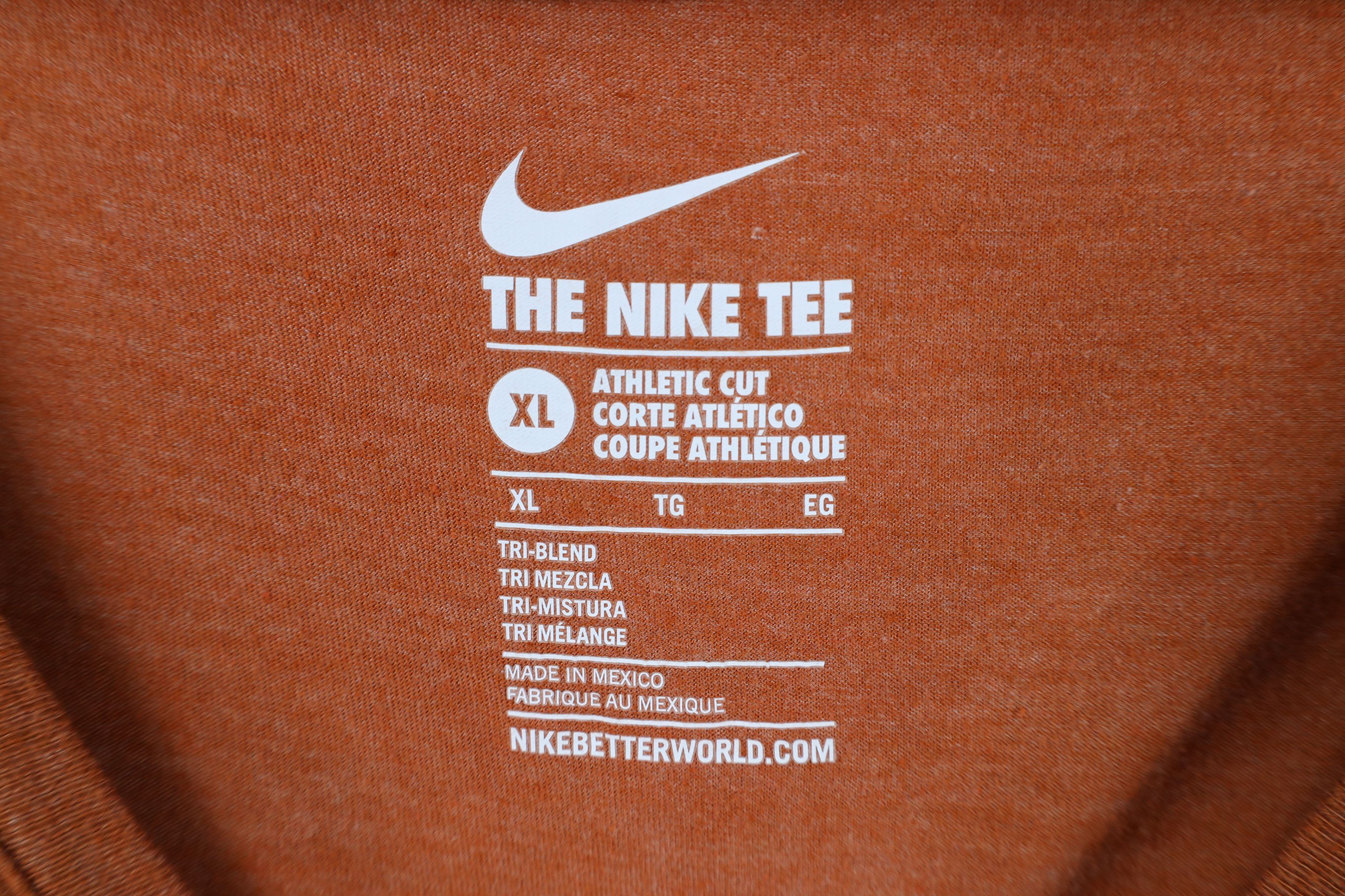 Nike × Vintage Nike Spell Out Hook Em University of Texas V-Neck T-Shirt Size XL / US 12-14 / IT 48-50 - 10 Thumbnail