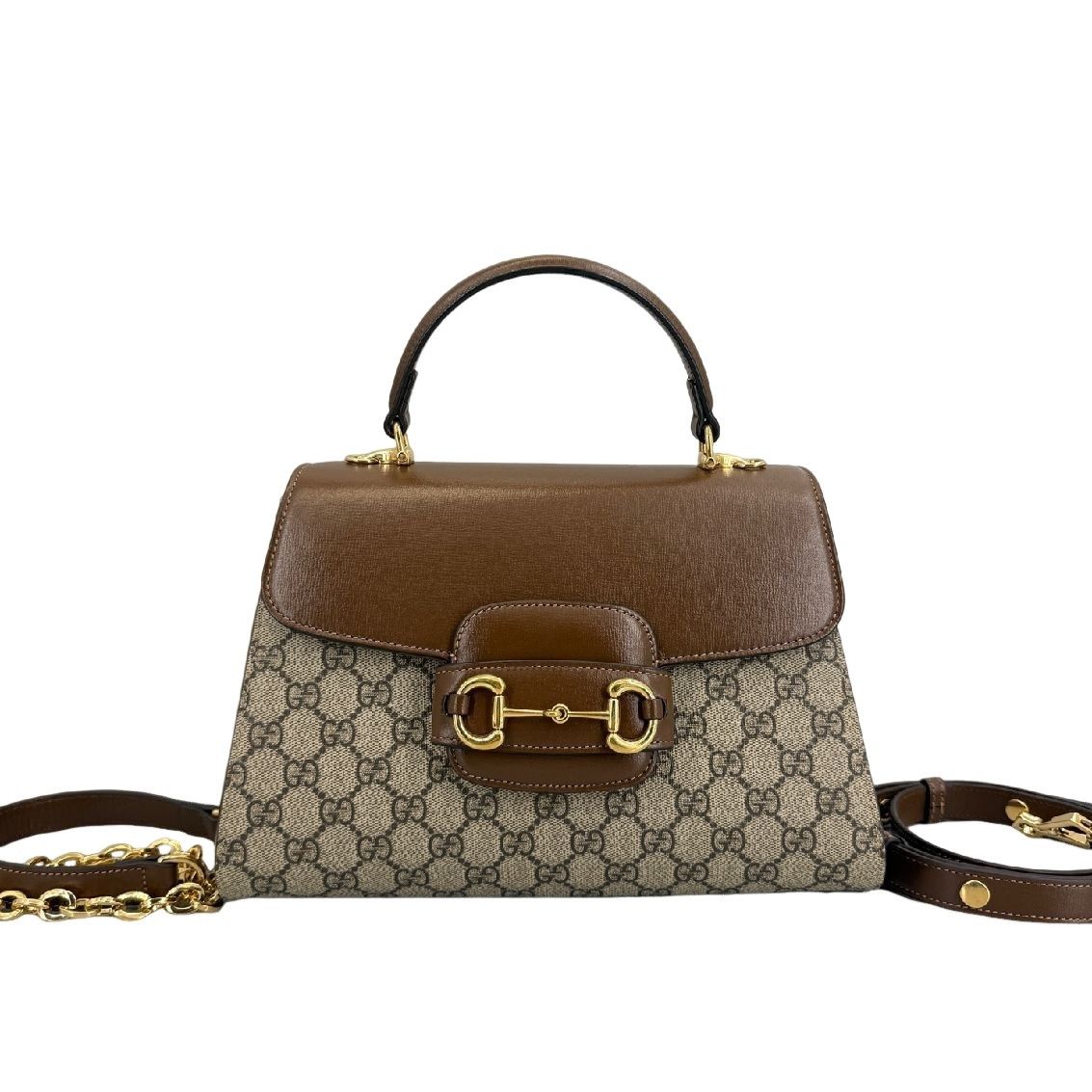 Gucci Gucci Horsebit 1955 Canvas Handle Bag Size ONE SIZE - 1 Thumbnail