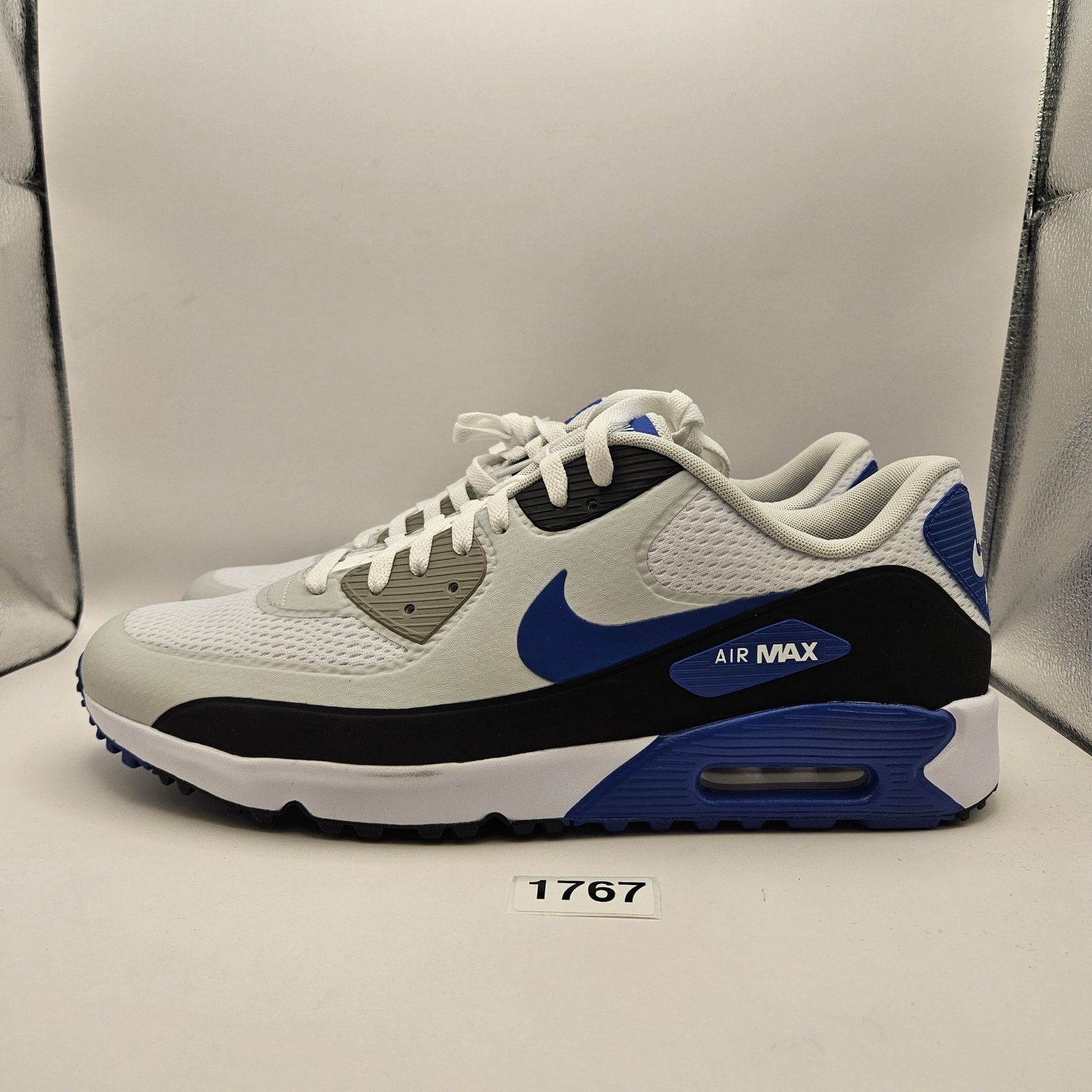 Nike NIKE MEN'S 15 AIR MAX 90 GOLF SHOES ROYAL BLUE SPIKELESS Size US 15 / EU 48 - 2 Thumbnail
