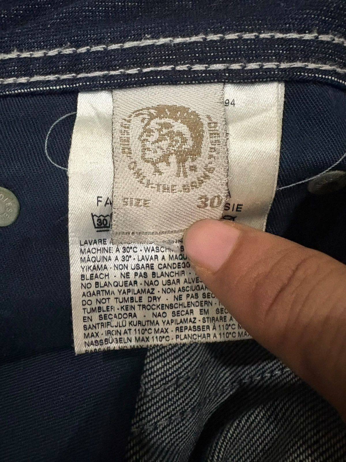 Diesel Vintage Diesel Zatiny Button Fly Mud Wash Flare Jeans Size US 35 - 6 Thumbnail