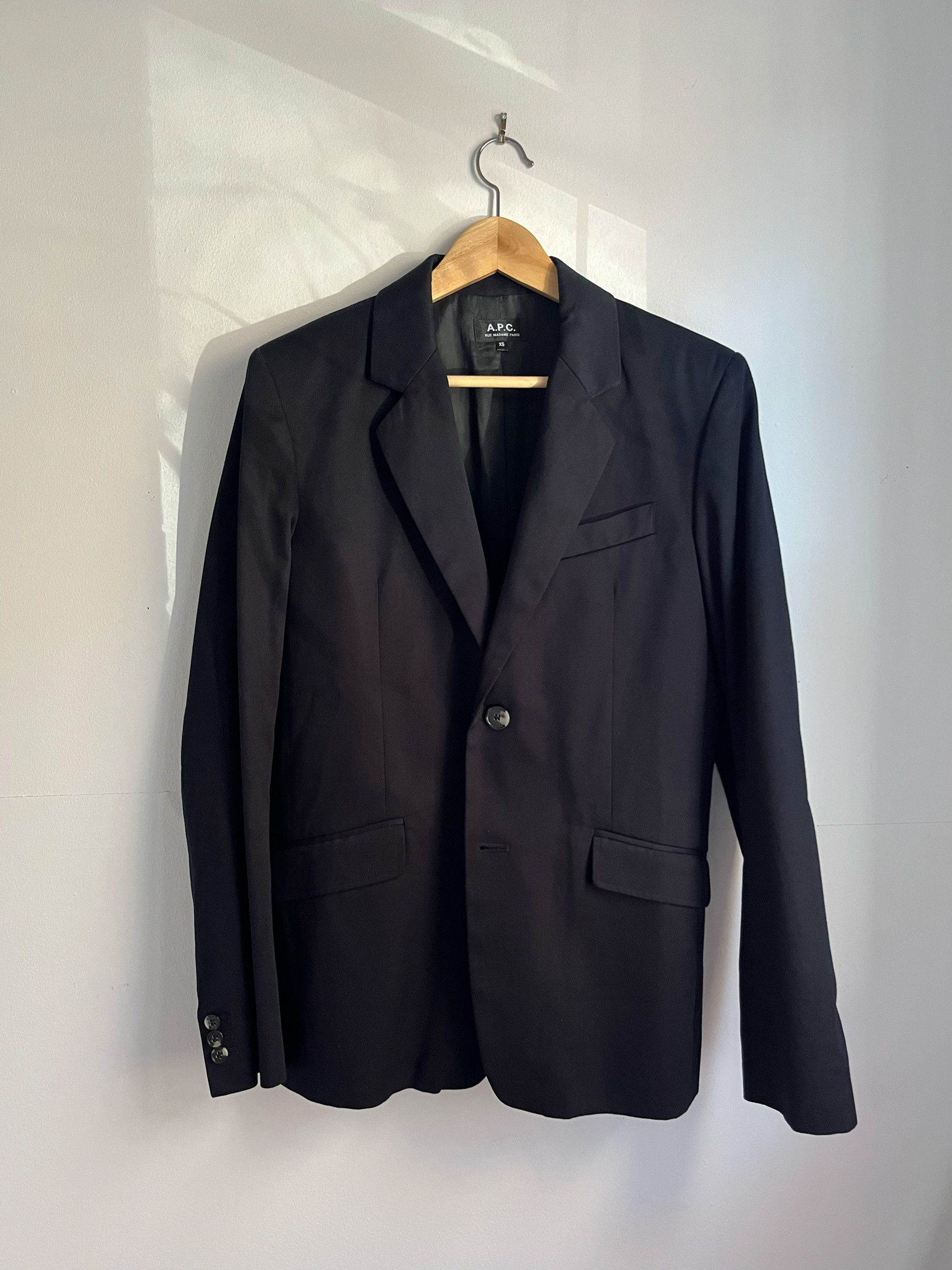 A.P.C. APC Dark Navy Blazer Size 34R - 1 Thumbnail